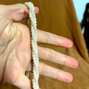 SOLD! Vintage rope pearl necklace